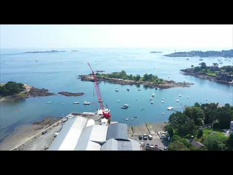 Aerial tour of Marblehead, MA