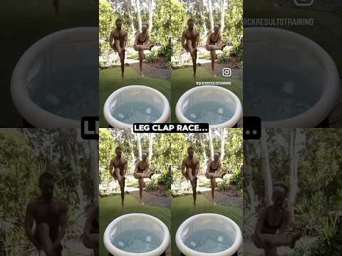 Leg clap race shenanigans! Day 65/100 Freezing for a reason!