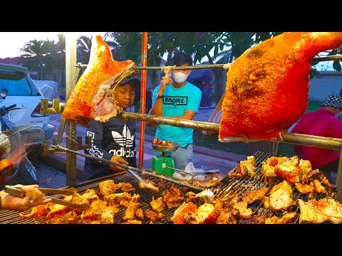 Evening Street Food @ Bories Pipup Thmei  - Roasted Pig And More