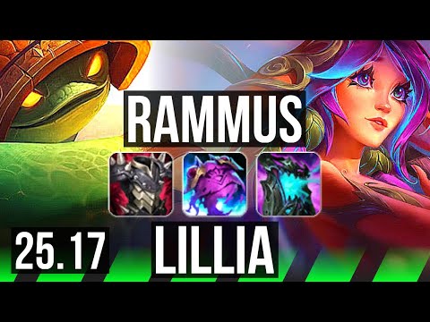 RAMMUS vs LILLIA (JGL) | KR Diamond | 25.17