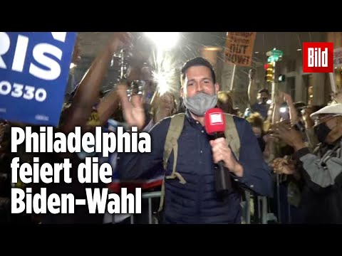 Trump gefeuert, Biden gefeiert – Philadelphia feiert den Wahlausgang | US-Wahl 2020