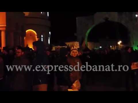 Protest la Caransebes