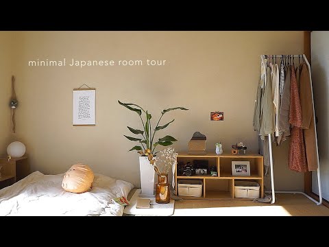 Japanese room tour / simple, minimal / traditional tatami room / living solo