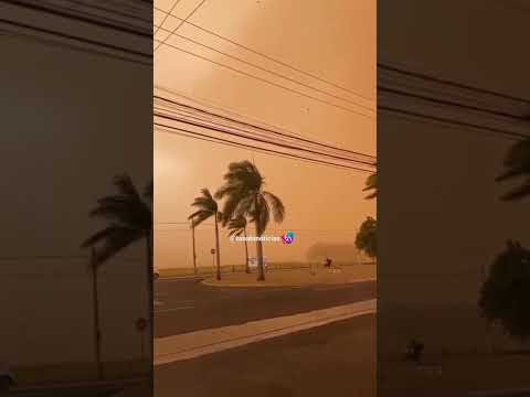 Ventania arranca caixas d’água de prédio em construção e causa estragos em cidades do interior de SP