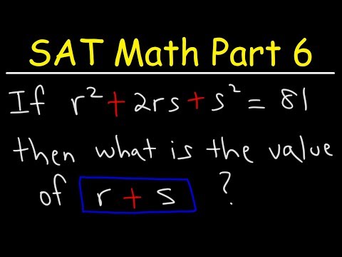Factoring Perfect Square Trinomials - SAT Math Part 6