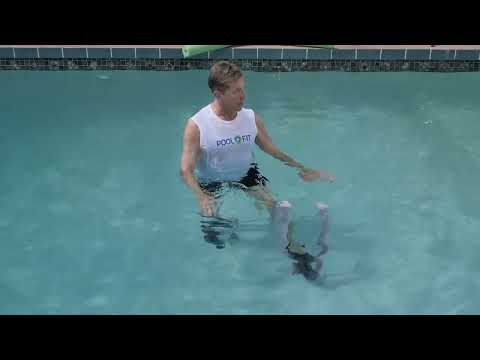 Water Exercise Tip - Noodle Leg Pull Down for Glutes and Hamstrings