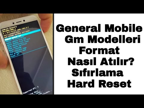 GENERAL MOBİLE GM 8 - GM 9 Go Format Atma Sıfırlama Reset