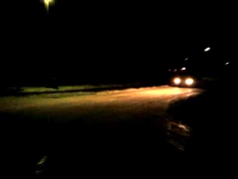 Auto Eis Glatt Drehung