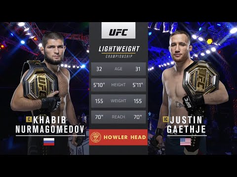 Khabib Nurmagomedov vs. Justin Gaethje Full Fight UFC 254