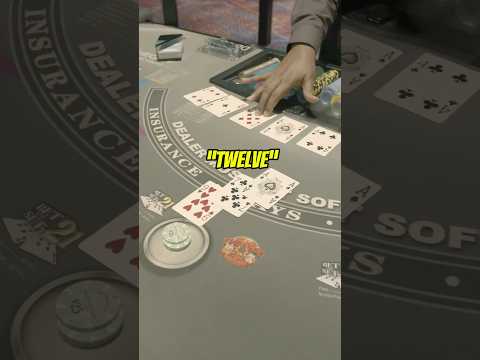 This dealer tried to scam me at the blackjack table 😂