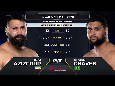 Iraj Azizpour vs Bruno Chaves full fight