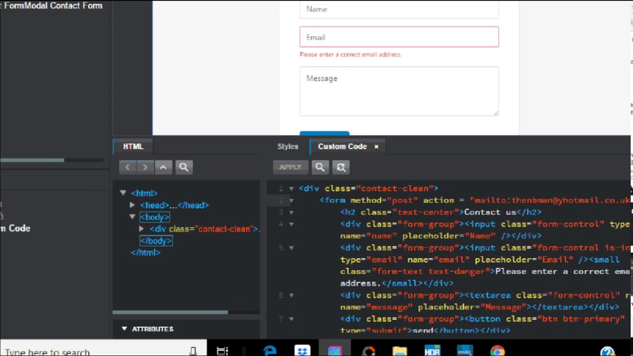 Forms in Bootstrap Studio Part 1 Pure HTML