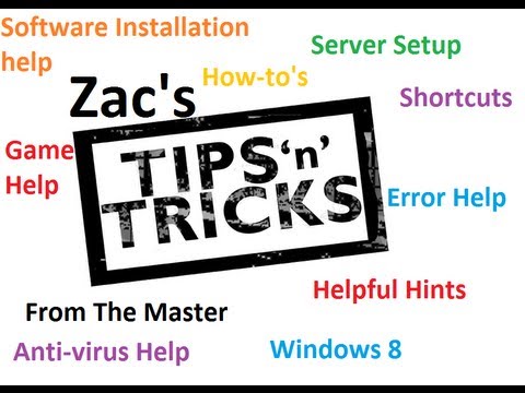 Zac's Tips & Tricks - Making An Invisible Folder