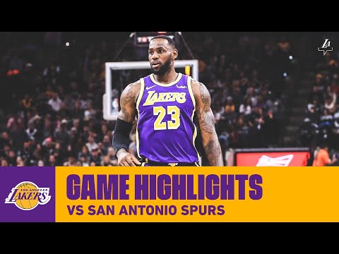 HIGHLIGHTS | LeBron James (21 pts, 13 ast, 11 reb) vs. San Antonio Spurs (11/3/19) | Lakers