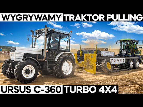 1ST PLACE for PULLING TRACTOR in the 4 TONY SPORT class!! URSUS C- 360 TURBO 4x4 White Pearl