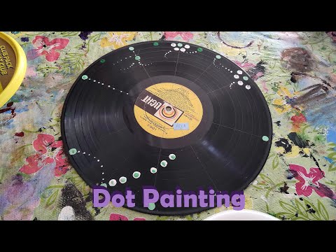 Vinyl Record Dot Painting with Jacquie Paul