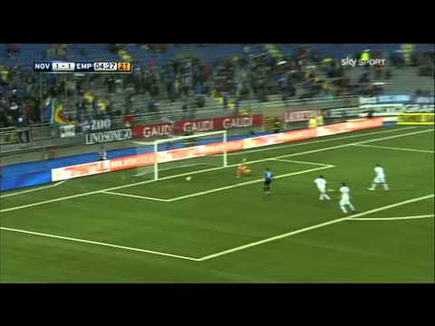 NOVARA EMPOLI 2-2 SINTESI  -01/09/12