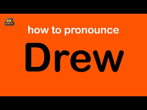 how to pronounce Drew correctly