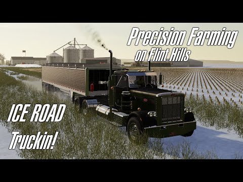 Hauling corn in the snow, soybeans didn't make it! Flint Hills with Precision Farming - EP33