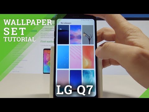 How to Change Wallpaper on LG Q7 - Set Up Home Screen and Lock Screen Wallpaper