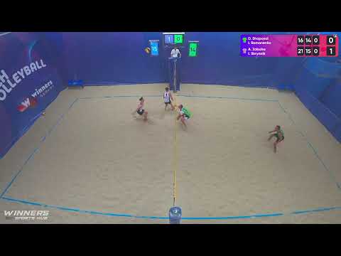 15:45 D. Shapoval / I. Romanenko - A. Zabuha / I. Skrynnik 06.07.2022 | Winners Beach Volleyball