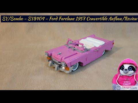 SY/Sembo - SY8404 - Ford Fairlane 1957 Convertible Aufbau/Review -KEIN LEGO-