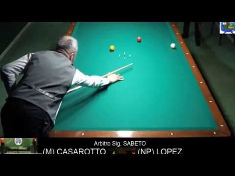 LOPEZ vs CASAROTTO - 8°D.F. TROFEO MENABO' OPEN BILIARDO ALESSANDRIA 2018