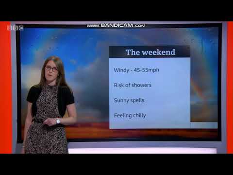 Alex Osbourne BBC South West news weather lunchtime December 13th 2019 - 60 fps