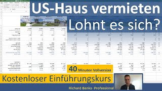 US-Haus vermieten ∙ lohnt es sich? Kostenloser Einführungskurs [Vollversion]