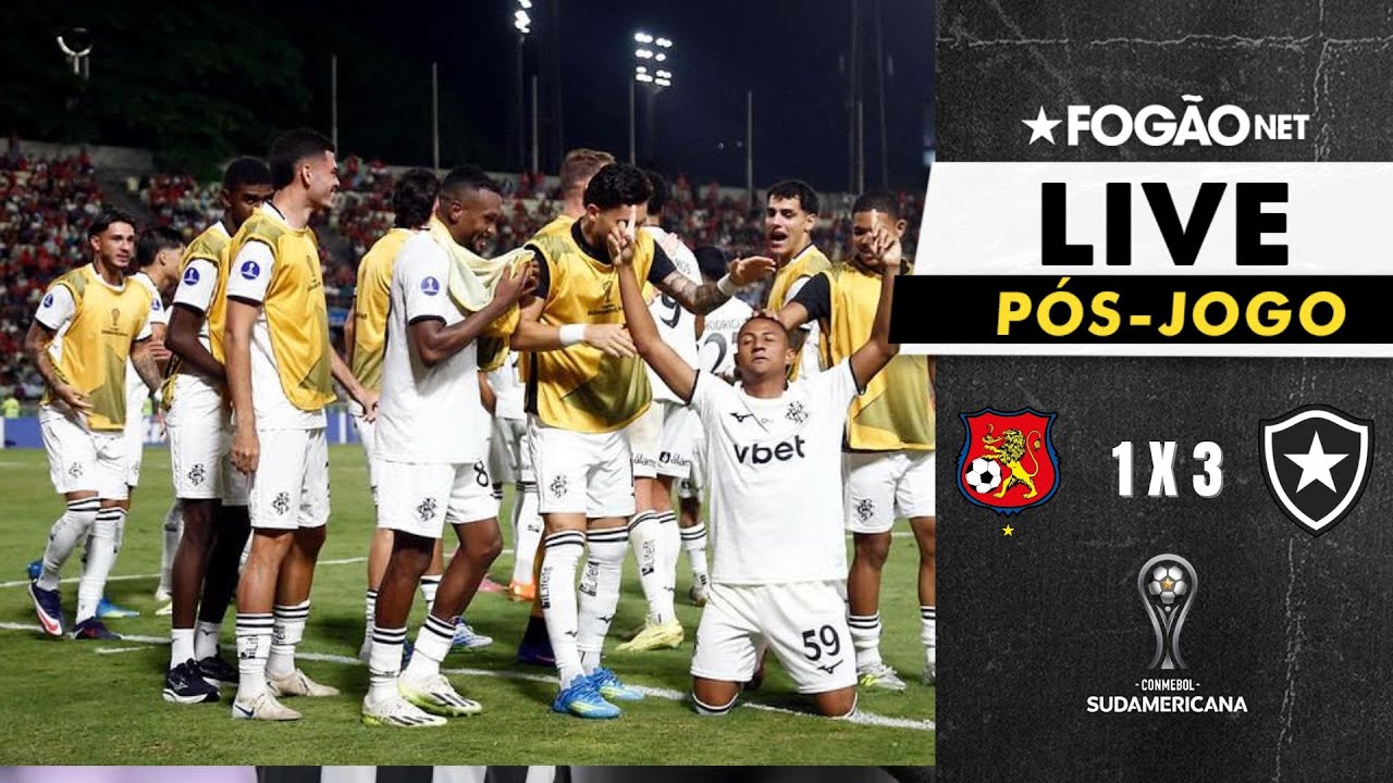LIVE | Pós-jogo e repercussão da vitória do Botafogo sobre o Caracas na Venezuela