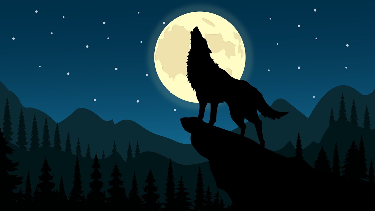 Howling Wolf Illustration | Landscape Illustration Tutorial | Adobe Illustrator Tutorial