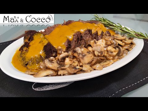 ARROSTO  di VITELLO con FUNGHI - ARROSTO MORBIDISSIMO PERFETTO per NATALE