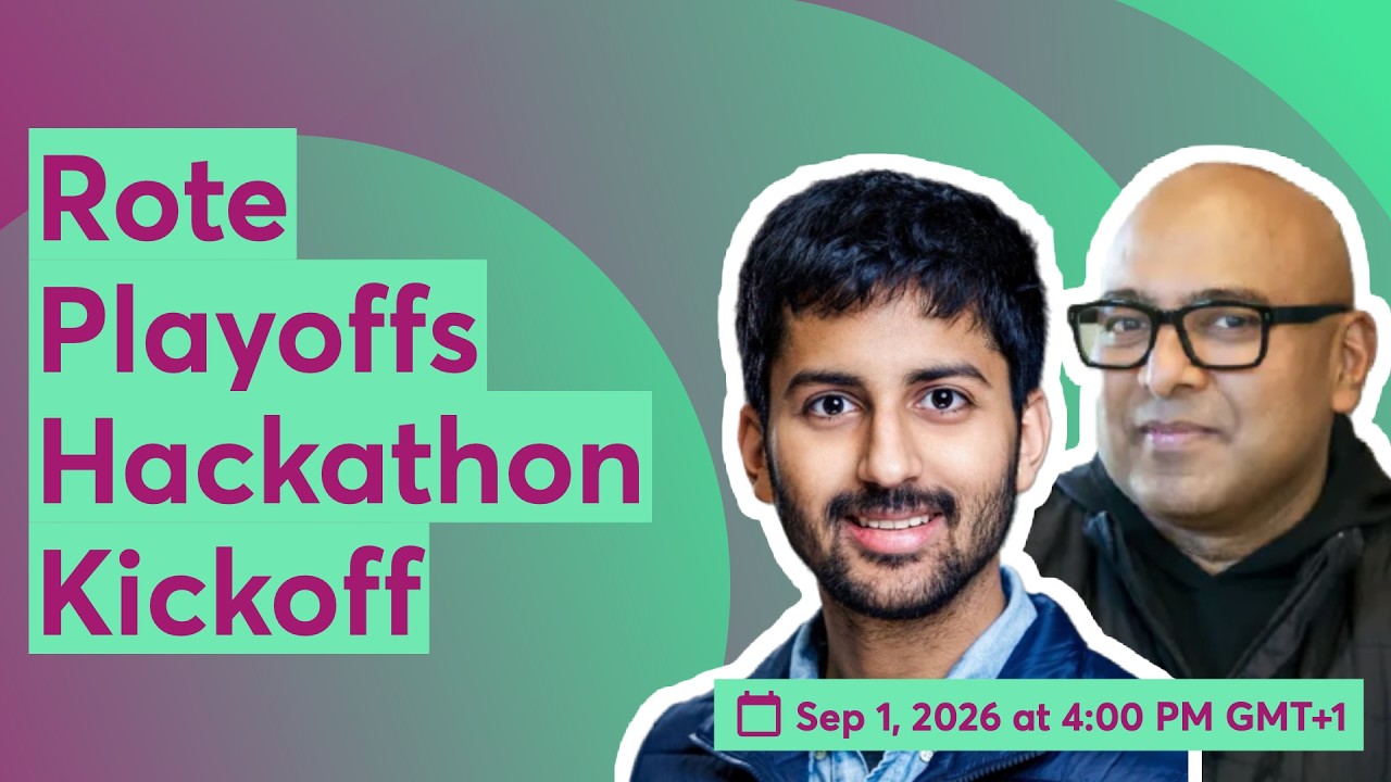Rote Playoffs Hackathon Kickoff