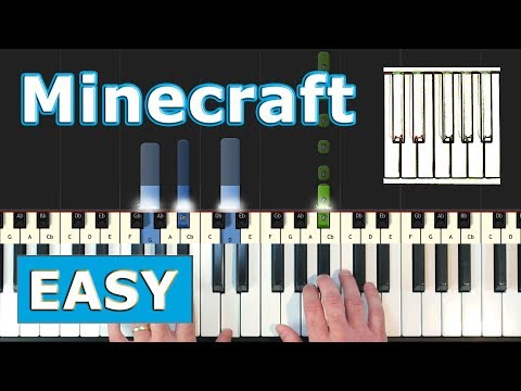 Minecraft Theme Song (Calm) - Piano Tutorial Easy - Sheet Music (Synthesia)