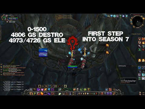 0-1500 2vs2 Destruction Elemental S7 (WoW WOTLK Classic)