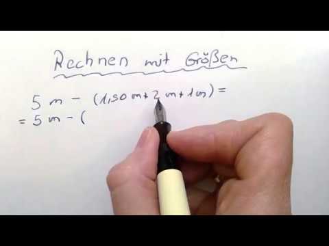 Rechnen mit Größen