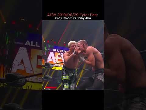 Cody Rhodes vs Darby Allin AEW Fyster Fest  Match Edit 🔥