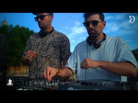 Edu Imbernon b2b Enai. Delirium Festival's official presentation at Sant Feliu Bridge, Girona.