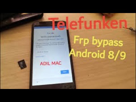 Telefunken Frp remove google account android 8/9