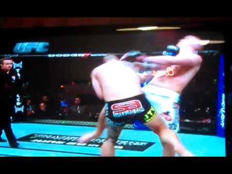 Awesome superman knockout punch.....