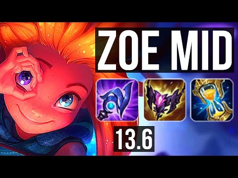 ZOE vs VEIGAR (MID) | 11/1/6, 1400+ games, Legendary, 1.0M mastery | KR Challenger | 13.6