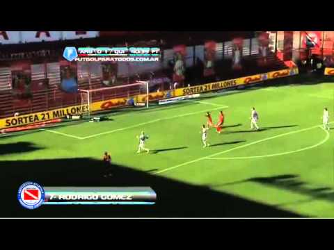Gol Rodrigo Gómez - Argentinos Juniors 1 Vs Quilmes 1 - Inicial 13'