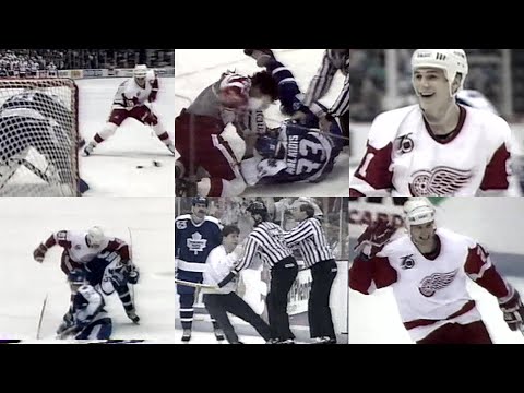91/92 RS: Tor @ Det Highlights - 1/3/92 (Ysebaert Hat Trick)