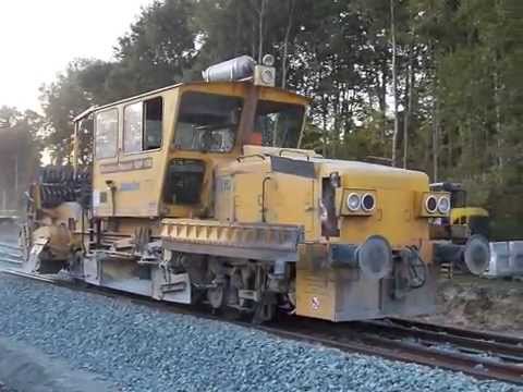 Gleisbauarbeiten in Selb-Plößberg - Railroad construction in Selb-Plößberg (Bavaria)