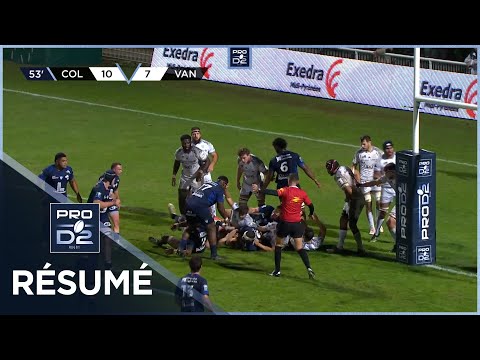 PRO D2 Saison 2023-2024 J10 - Résumé Colomiers Rugby-RC Vannes
