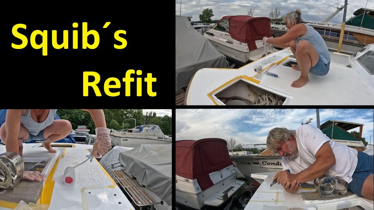 Squib's Refit - Stern light installation - Preparation for Kiwigrip 2 - Windpilot console installation /94