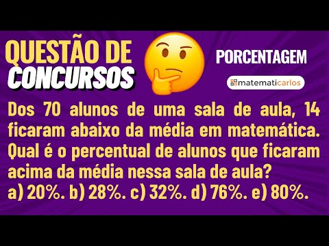 Porcentagem para Concursos Públicos - Questão 35 - E9080
