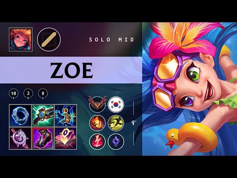 Zoe Mid vs Katarina - KR Grandmaster Patch 25.24