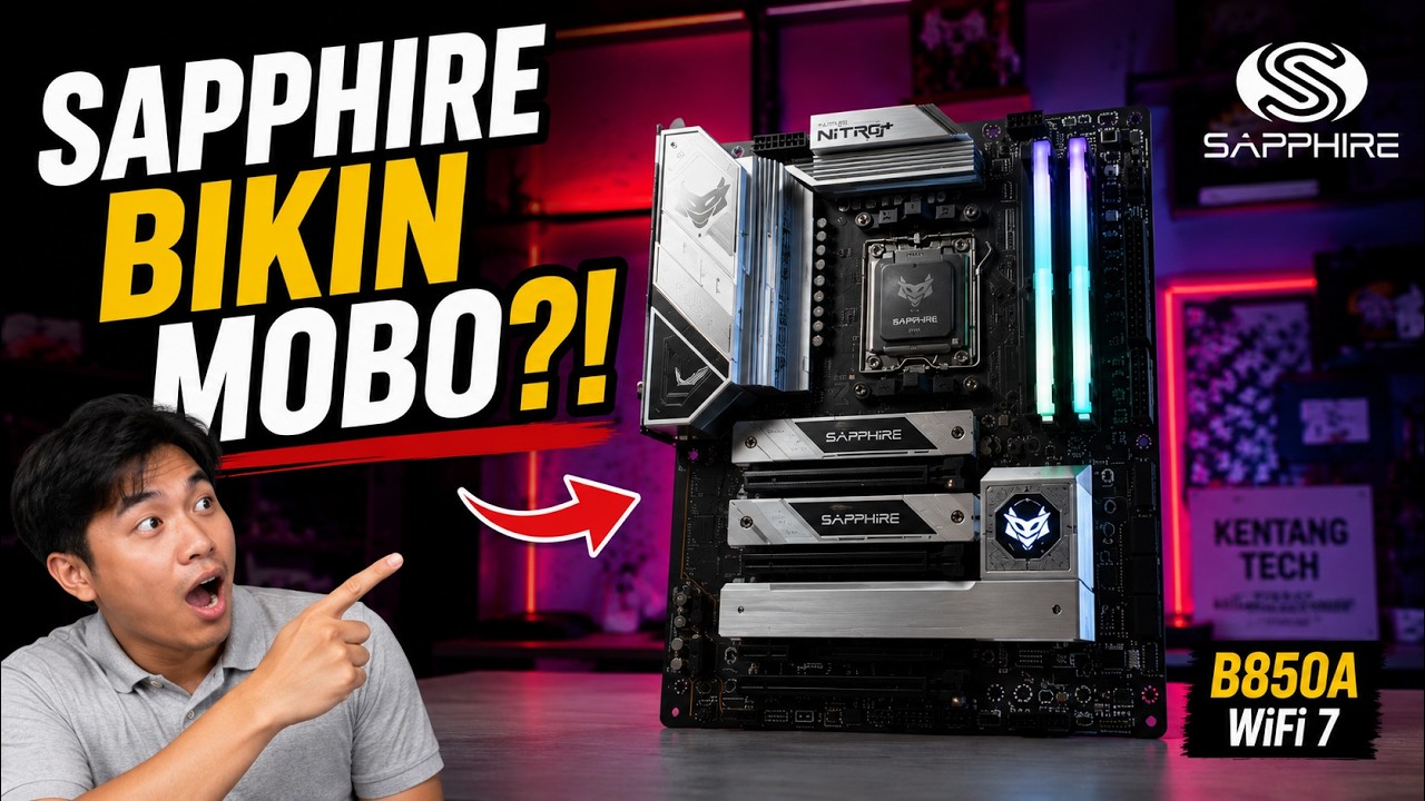 🔥 SAPPHIRE Bikin Motherboard?! Review Sapphire NITRO+ B850A WiFi 7, Ternyata Gak Main-Main!