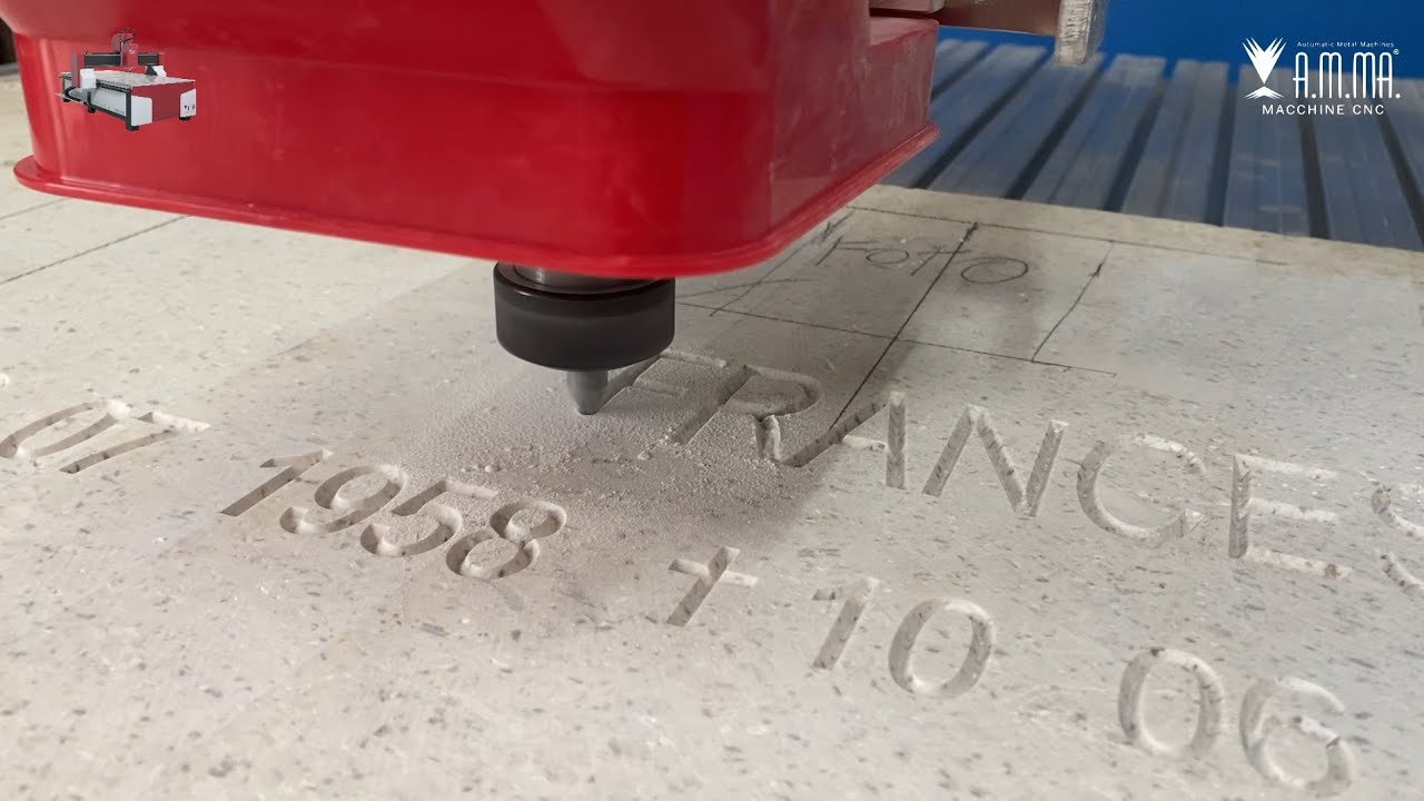 Realizzazione di una lapide con pantografo amma
